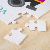 Puzzle Skaten mit Kindername. (Seite)