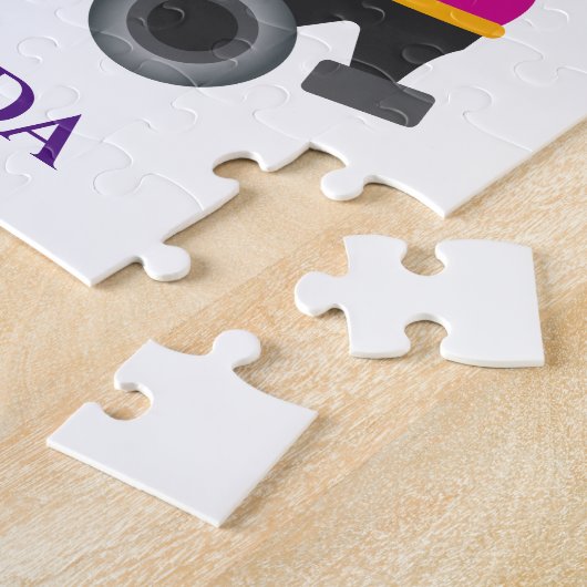 Puzzle Skaten mit Kindername. (Seite)