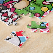Puzzle Snowman gnome & Xmas Tree (Seite)