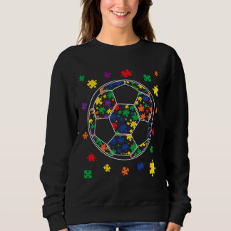 Puzzle Soccer Autism Sport Autism Awareness Kids A Sweatshirt