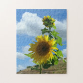 Puzzle - Sonnenblume auf einem Hügel v.2 (Vertikal)