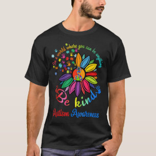 Puzzle Sonnenblume Seien Kind Autismus Bewusstsein T-Shirt