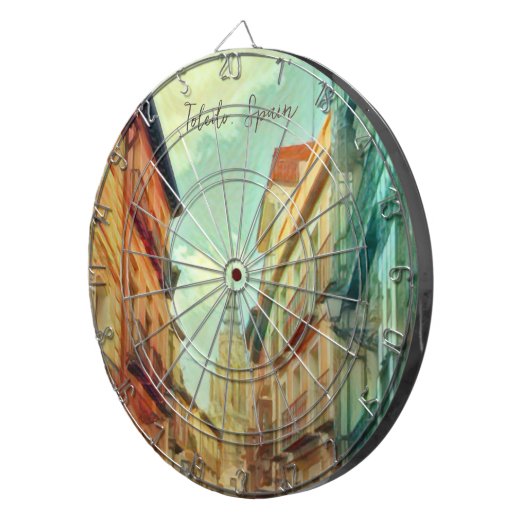 Puzzle Spanien Stadt Toledo Dartscheibe (Vorderseite rechts)