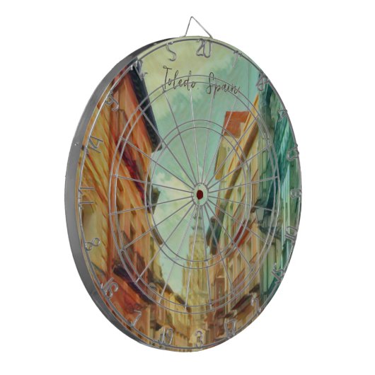 Puzzle Spanien Stadt Toledo Dartscheibe (Vorderseite Links)