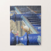 Puzzle - Sparrow auf Eisenbahn (Vertikal)