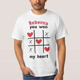 Puzzle Spiel I Du hast mein Herz gewonnen Männer T-Shirt
