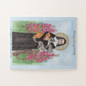 PUZZLE St. Gertrude Schutzheilige Katzen hinzufüge (Horizontal)