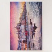 Puzzle Stockholm gefroren Mariaberget (Vertikal)