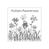 Puzzle-Stück-Garten Autismus Sensibilisierung Brie Gummistempel (Prägung)