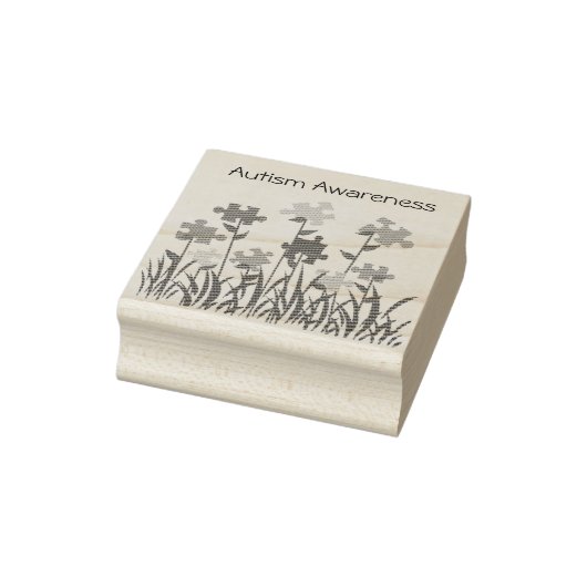 Puzzle-Stück-Garten Autismus Sensibilisierung Brie Gummistempel (Stempel)