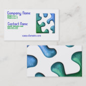 Puzzle-Stück-Visitenkarte Visitenkarte (Vorne/Hinten)