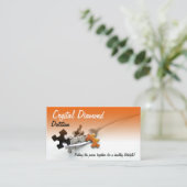 Puzzle-Stücke auf der Gabelbranche Visitenkarte (Stehend Vorderseite)