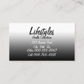 Puzzle-Stücke auf der Gabelbranche Visitenkarte (Rückseite)