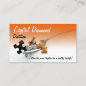 Puzzle-Stücke auf der Gabelbranche Visitenkarte (Vorderseite)