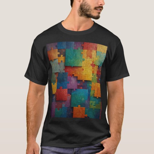 Puzzle Stücke der Wissenschaft T-Shirt (Vorderseite)