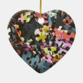 Puzzle Stücke Herz geformt Ornamente (Hinten)