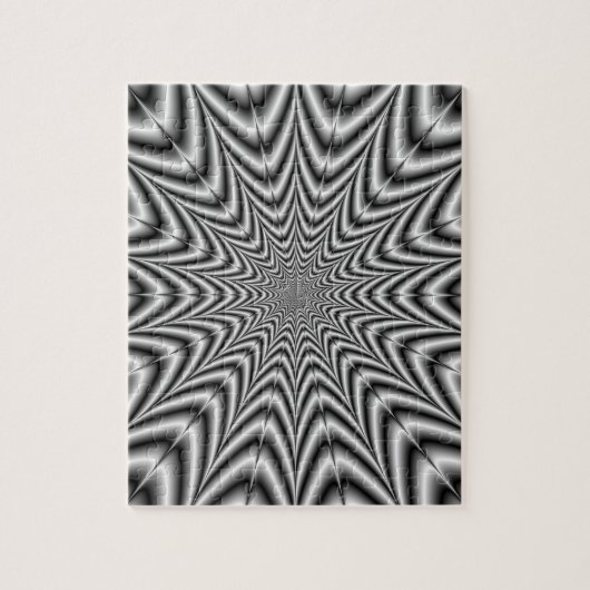Puzzle Super Nova in Schwarz und Weiß (Vertikal)