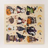 PUZZLE Süße Halloween-Tiere (Horizontal)