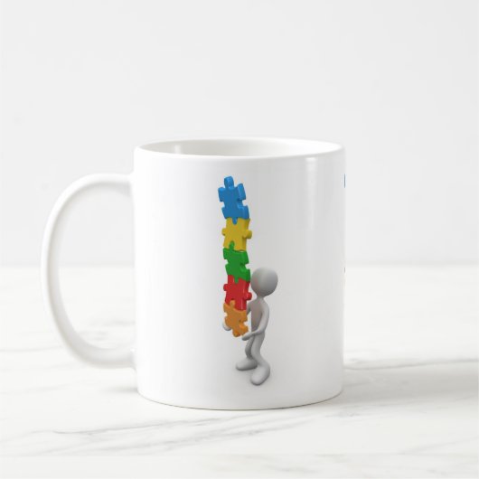 Puzzle-Tasse Kaffeetasse (Links)