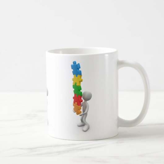 Puzzle-Tasse Kaffeetasse (Rechts)
