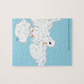 Puzzle : Taube im Flug (Horizontal)