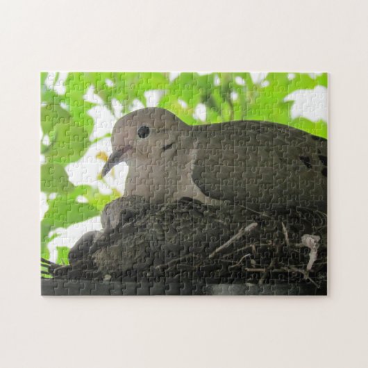 Puzzle - Tauben im Nest (Horizontal)