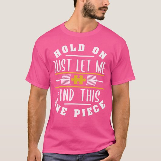 Puzzle-Teil-Design für Puzzle-Fans T-Shirt (Vorderseite)
