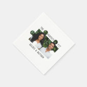 Puzzle-Teil-Foto Perfekte Passform Hochzeit Serviette (Ecke)