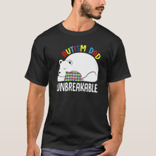 Puzzle-Teil Unzerbrechlicher Papa-Bär-Vater Autism T-Shirt