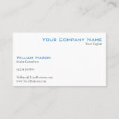 Puzzle-Teile mit Handgriff-Foto - Visitenkarte (Rückseite)