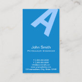 Puzzle Text Petroleum Engineer Business Card Visitenkarte (Rückseite)
