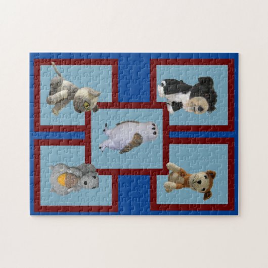 Puzzle - Tierpuppen (Horizontal)