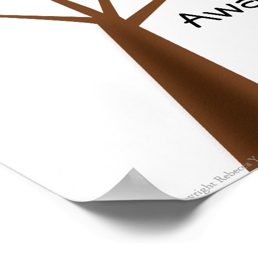 Puzzle Tree Autism Awareness Poster (Ecke)