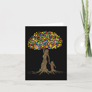 Puzzle Tree Liebe Mama und Autistische Tochter Aut Karte