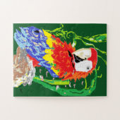 Puzzle: Tropischer Papagei Puzzle (Horizontal)