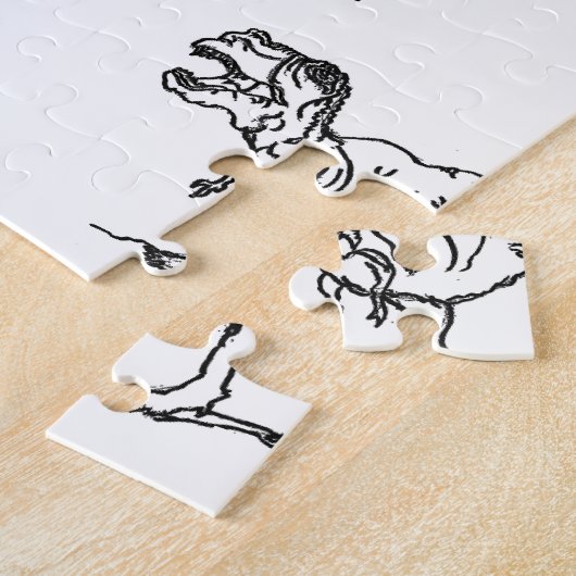 Puzzle : Tyannosaurus König der Dinosaurier (Seite)