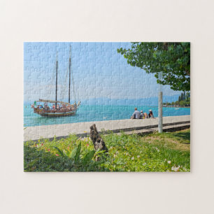 Puzzle über den Gardasee