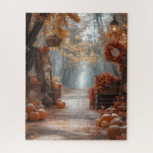 Puzzle über den Herbst