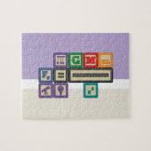 Puzzle über die Blocks eines zukünftigen Physikers (Horizontal)