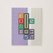 Puzzle über die Blocks eines zukünftigen Physikers (Vertikal)