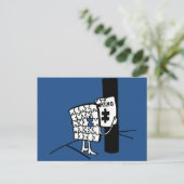 Puzzle Vermisst Postkarte (Stehend Vorderseite)