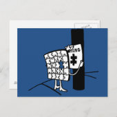 Puzzle Vermisst Postkarte (Vorne/Hinten)