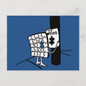 Puzzle Vermisst Postkarte (Vorderseite)
