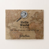 Puzzle Vintag Map Foto (Horizontal)