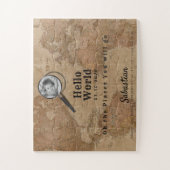 Puzzle Vintag Map Foto (Vertikal)