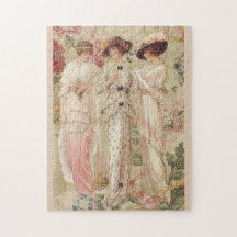 Puzzle Vintage Illustration Jugendstil