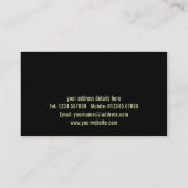 Puzzle-Visitenkarte Visitenkarte (Rückseite)