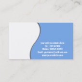 Puzzle-Visitenkarte Visitenkarte (Rückseite)