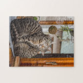 Puzzle von zwei Katzen zusammen (Horizontal)