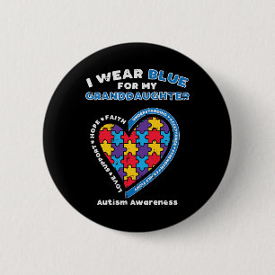 Puzzle Wear Blue for Grandtochter Autism Awarenes Button